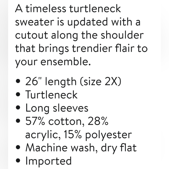 1.State Cutout Turtleneck Sweater - Picture 8 of 9